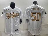 Los Angeles Dodgers #50 Mookie Betts White 2022 All Star Stitched Flexbase Nike Jersey,baseball caps,new era cap wholesale,wholesale hats